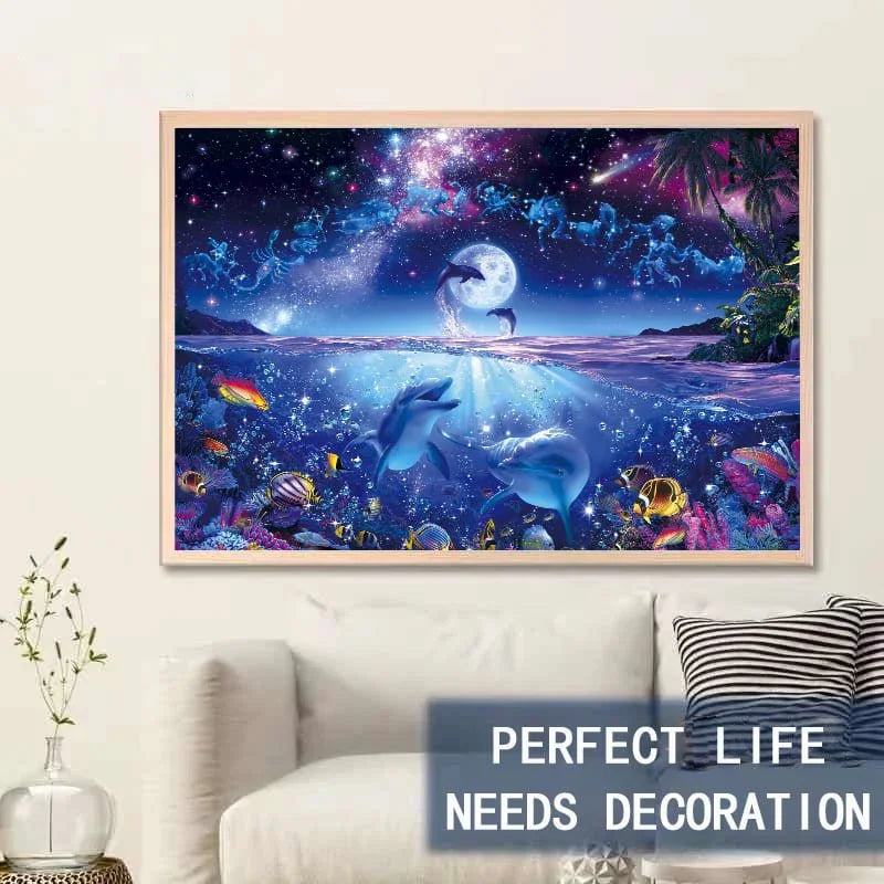 Celestial Ocean - 500/1000 PCS Wooden Jigsaw Puzzle - | TreeletPuzzle | High - Quality 1000 - Piece Wooden Puzzle