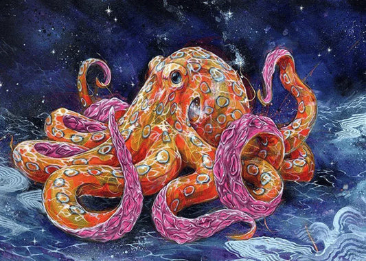 Celestial Octopus - 500/1000 PCS Wooden Jigsaw Puzzle - | TreeletPuzzle | High - Quality 1000 - Piece Wooden Puzzle