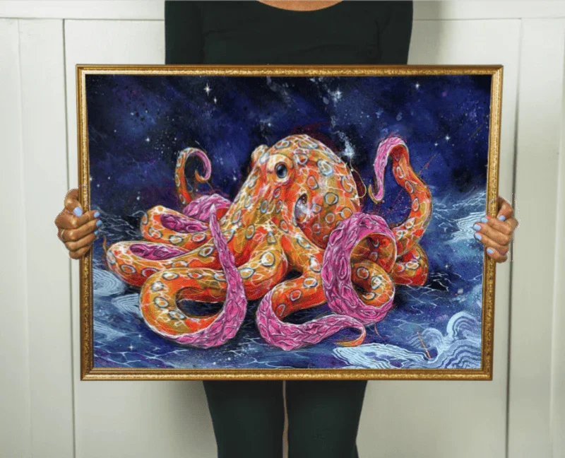 Celestial Octopus - 500/1000 PCS Wooden Jigsaw Puzzle - | TreeletPuzzle | High - Quality 1000 - Piece Wooden Puzzle