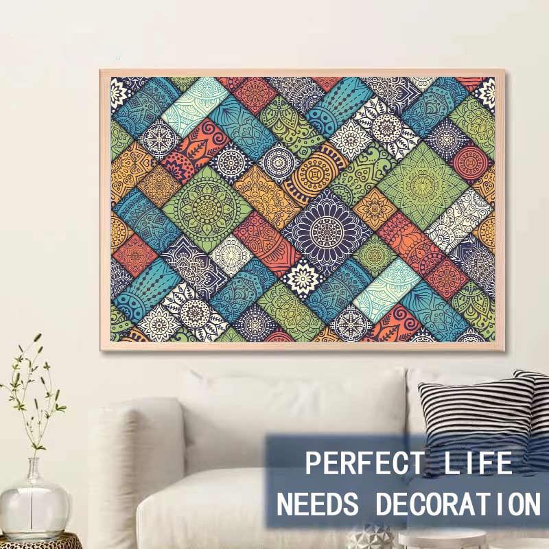 Colorful Mandala - 500/1000 PCS Wooden Jigsaw Puzzle - | TreeletPuzzle | High - Quality 1000 - Piece Wooden Puzzle