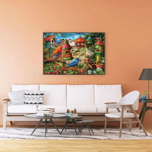 Cottage Garden Sanctuary - 500/1000 PCS Wooden Jigsaw Puzzle - | TreeletPuzzle | High - Quality 1000 - Piece Wooden Puzzle