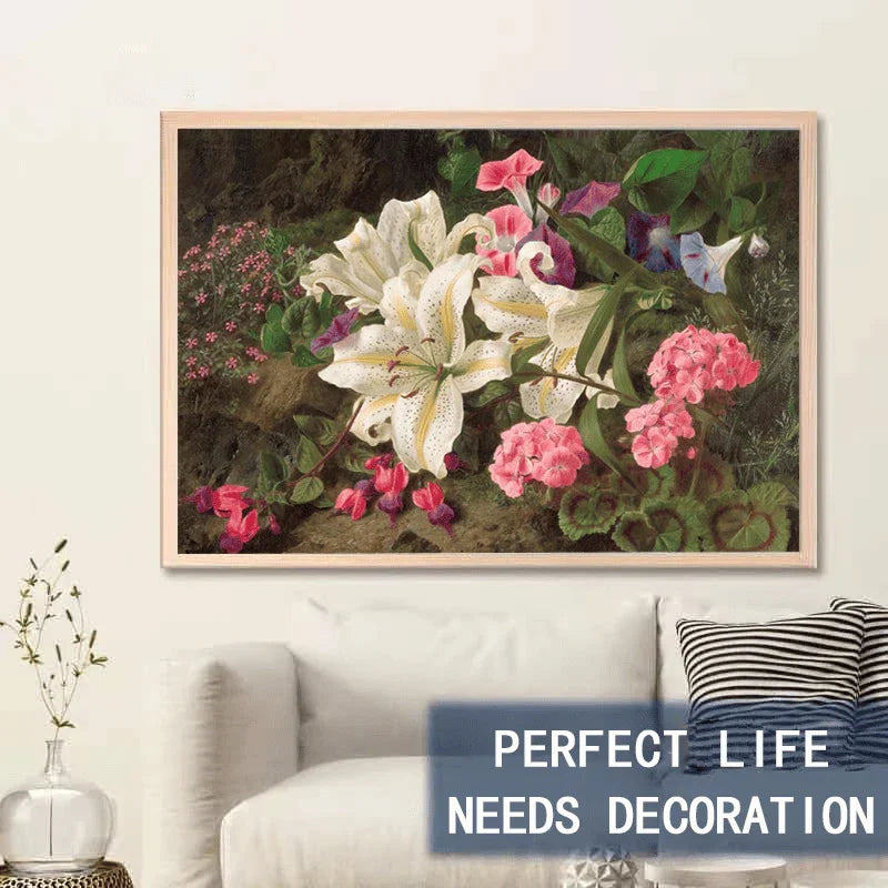 Golden - rayed Lily of Japan - 500/1000 PCS Wooden Jigsaw Puzzle - | TreeletPuzzle | High - Quality 1000 - Piece Wooden Puzzle