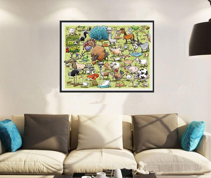 It's Just... Farm Animals - 500/1000 PCS Wooden Jigsaw Puzzle - | TreeletPuzzle | High - Quality 1000 - Piece Wooden Puzzle