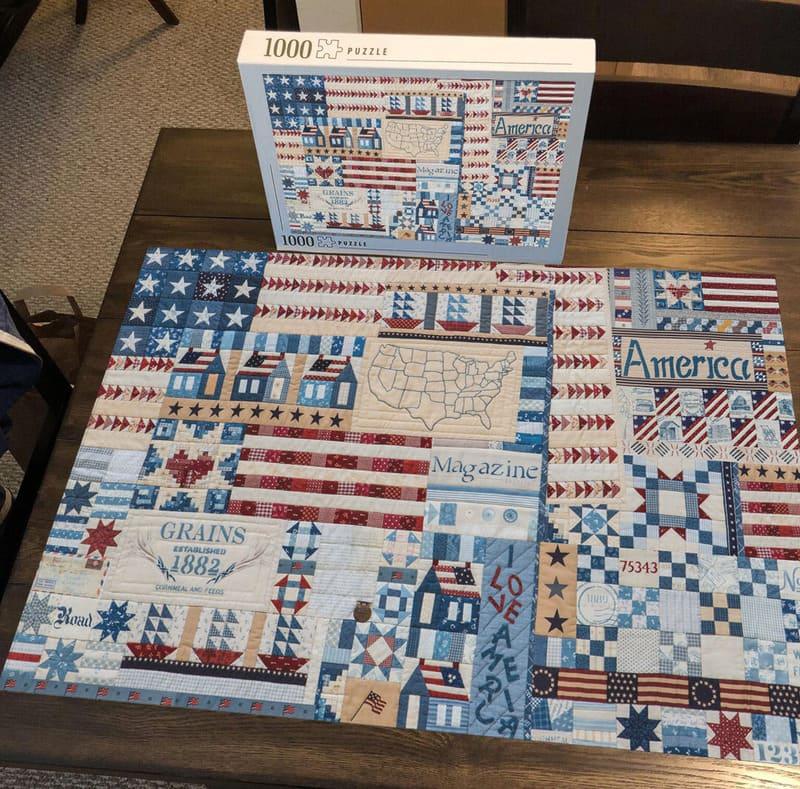Thank You America - 500/1000 PCS Wooden Jigsaw Puzzle - | TreeletPuzzle | High - Quality 1000 - Piece Wooden Puzzle