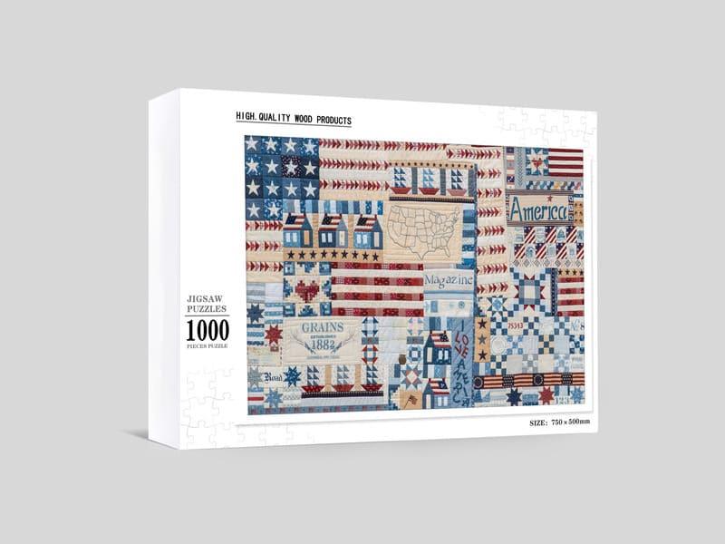 Thank You America - 500/1000 PCS Wooden Jigsaw Puzzle - | TreeletPuzzle | High - Quality 1000 - Piece Wooden Puzzle
