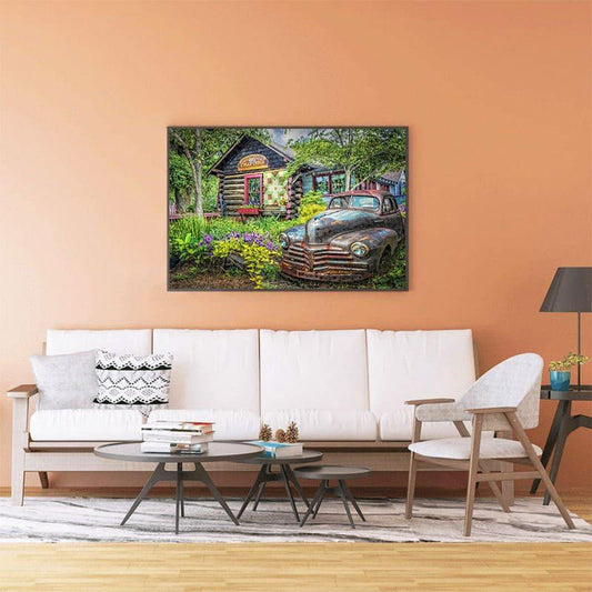 The Old Garden Getaway - 500/1000 PCS Wooden Jigsaw Puzzle - | TreeletPuzzle | High - Quality 1000 - Piece Wooden Puzzle