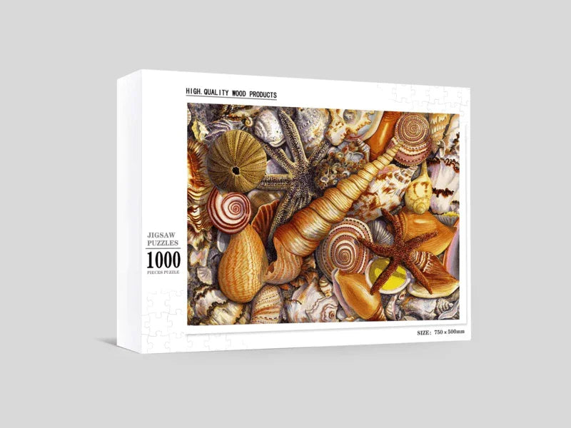 Tidal Watercolor - 500/1000 PCS Wooden Jigsaw Puzzle - | TreeletPuzzle | High - Quality 1000 - Piece Wooden Puzzle