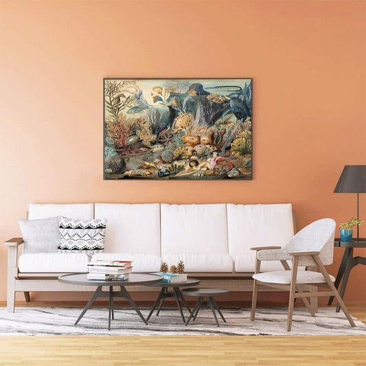 Vintage Marine Life - 500/1000 PCS Wooden Jigsaw Puzzle - | TreeletPuzzle | High - Quality 1000 - Piece Wooden Puzzle