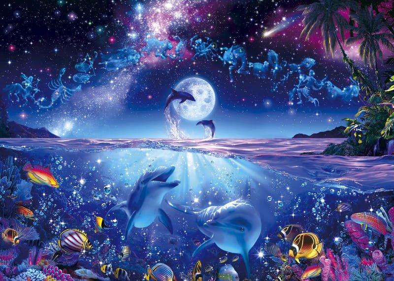 Celestial Ocean - 500/1000 PCS Wooden Jigsaw Puzzle - | TreeletPuzzle | High - Quality 1000 - Piece Wooden Puzzle