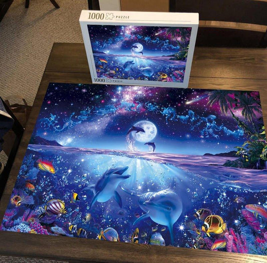 Celestial Ocean - 500/1000 PCS Wooden Jigsaw Puzzle - | TreeletPuzzle | High - Quality 1000 - Piece Wooden Puzzle