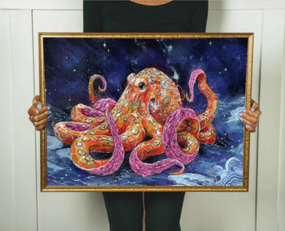 Celestial Octopus - 500/1000 PCS Wooden Jigsaw Puzzle - | TreeletPuzzle | High - Quality 1000 - Piece Wooden Puzzle