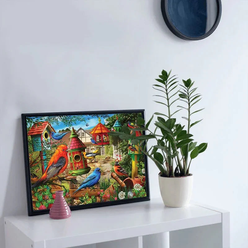 Cottage Garden Sanctuary - 500/1000 PCS Wooden Jigsaw Puzzle - | TreeletPuzzle | High - Quality 1000 - Piece Wooden Puzzle