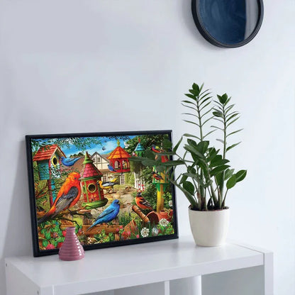 Cottage Garden Sanctuary - 500/1000 PCS Wooden Jigsaw Puzzle - | TreeletPuzzle | High - Quality 1000 - Piece Wooden Puzzle