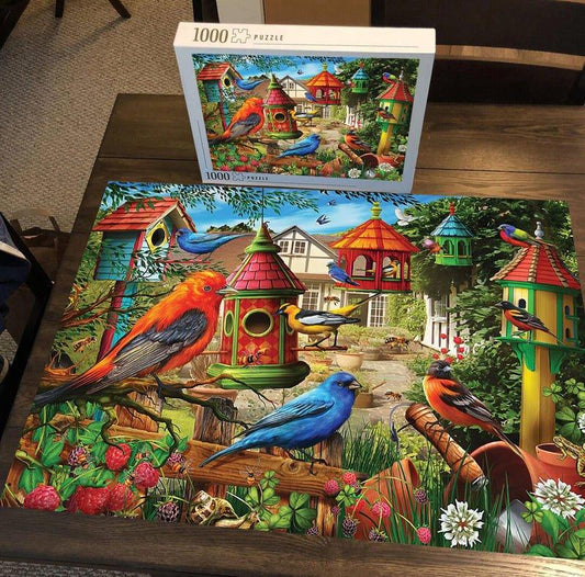Cottage Garden Sanctuary - 500/1000 PCS Wooden Jigsaw Puzzle - | TreeletPuzzle | High - Quality 1000 - Piece Wooden Puzzle