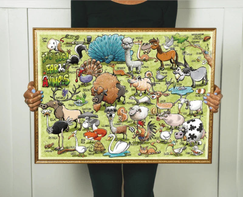 It's Just... Farm Animals - 500/1000 PCS Wooden Jigsaw Puzzle - | TreeletPuzzle | High - Quality 1000 - Piece Wooden Puzzle