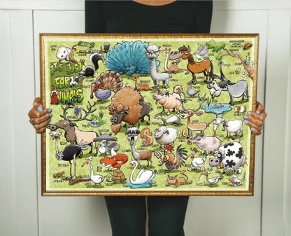 It's Just... Farm Animals - 500/1000 PCS Wooden Jigsaw Puzzle - | TreeletPuzzle | High - Quality 1000 - Piece Wooden Puzzle
