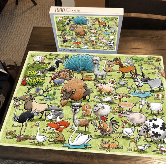 It's Just... Farm Animals - 500/1000 PCS Wooden Jigsaw Puzzle - | TreeletPuzzle | High - Quality 1000 - Piece Wooden Puzzle