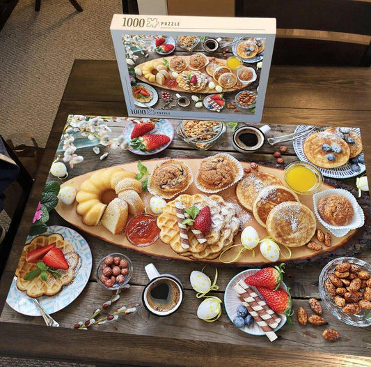 Morning Delights - 500/1000 PCS Wooden Jigsaw Puzzle - | TreeletPuzzle | High - Quality 1000 - Piece Wooden Puzzle