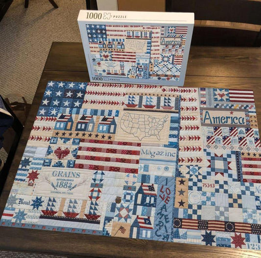 Thank You America - 500/1000 PCS Wooden Jigsaw Puzzle - | TreeletPuzzle | High - Quality 1000 - Piece Wooden Puzzle