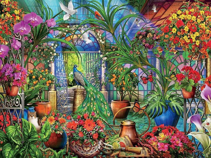 The Secret Greenhouse - 500/1000 PCS Wooden Jigsaw Puzzle - | TreeletPuzzle | High - Quality 1000 - Piece Wooden Puzzle